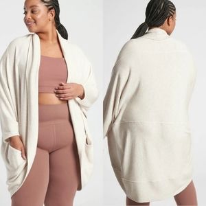 ATHLETA Ethereal Cocoon Wrap Oversized Loungewear Cozy Plus Size 1X/2X